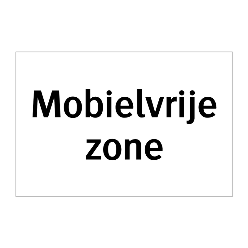 Mobielvrije zone