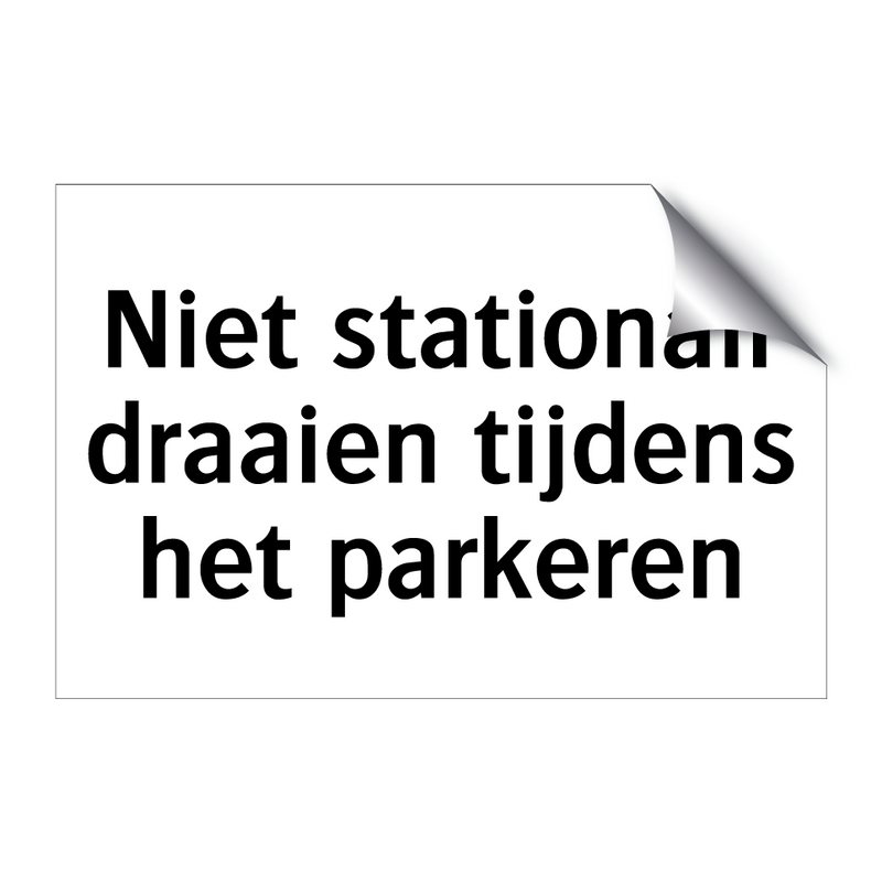 Niet stationair draaien tijdens het parkeren