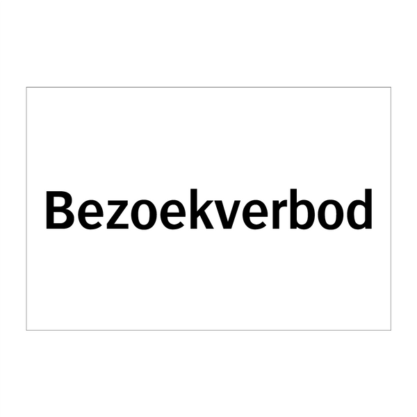 Bezoekverbod