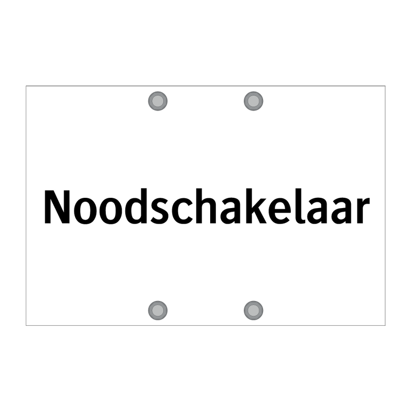 Noodschakelaar