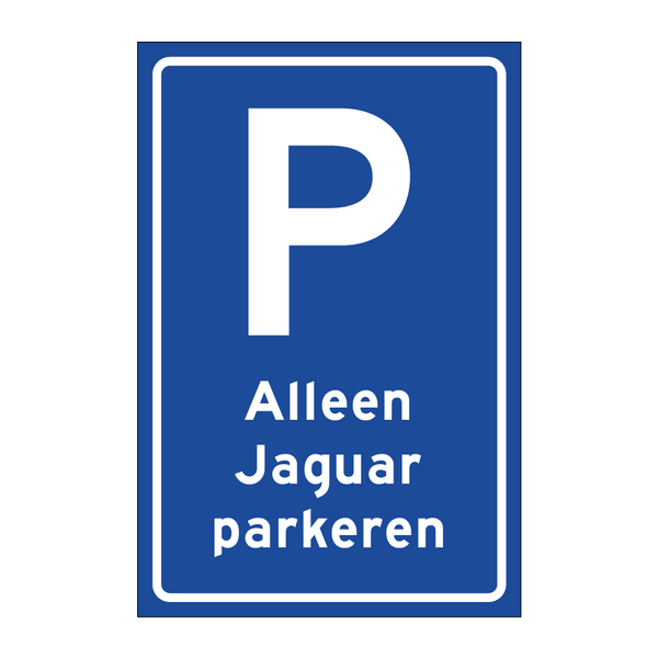 Alleen Jaguar parkeren & Alleen Jaguar parkeren & Alleen Jaguar parkeren & Alleen Jaguar parkeren