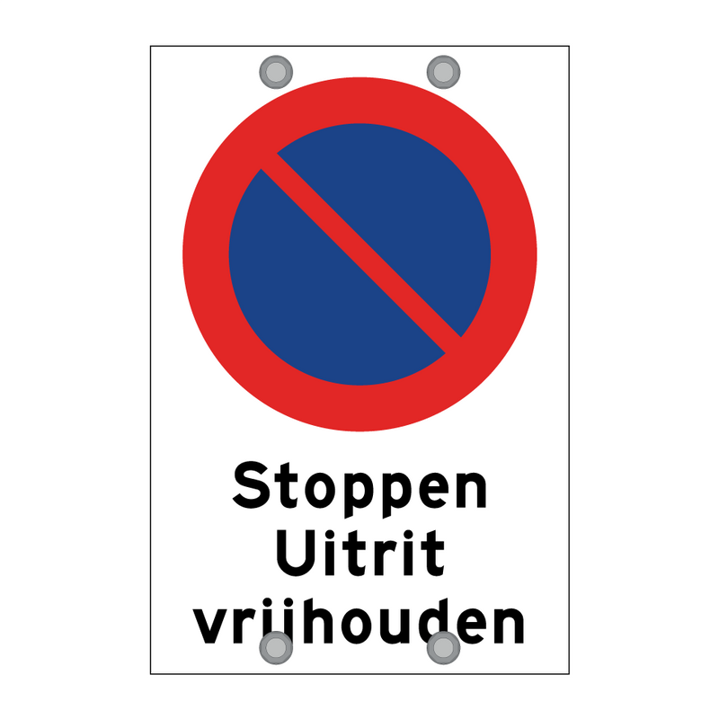 Stoppen Uitrit vrijhouden & Stoppen Uitrit vrijhouden & Stoppen Uitrit vrijhouden