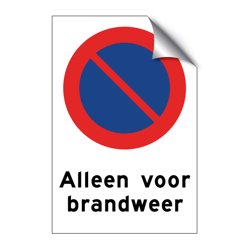 Alleen voor brandweer & Alleen voor brandweer & Alleen voor brandweer & Alleen voor brandweer