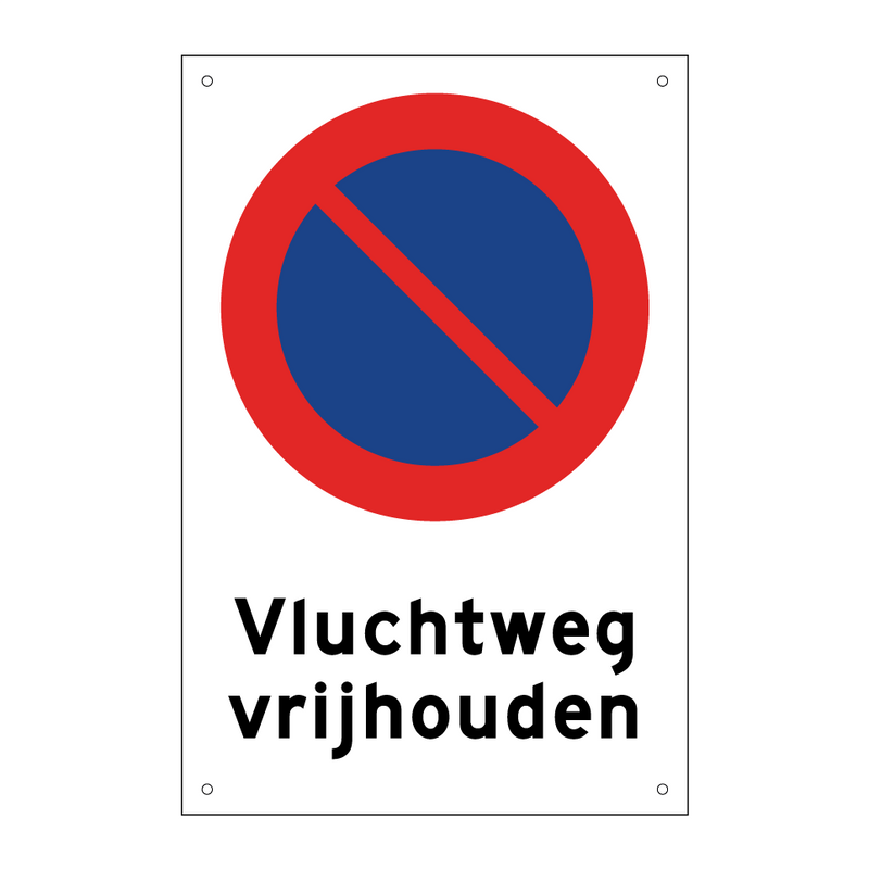 Vluchtweg vrijhouden & Vluchtweg vrijhouden & Vluchtweg vrijhouden & Vluchtweg vrijhouden