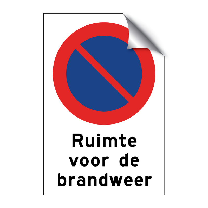 Ruimte voor de brandweer & Ruimte voor de brandweer & Ruimte voor de brandweer