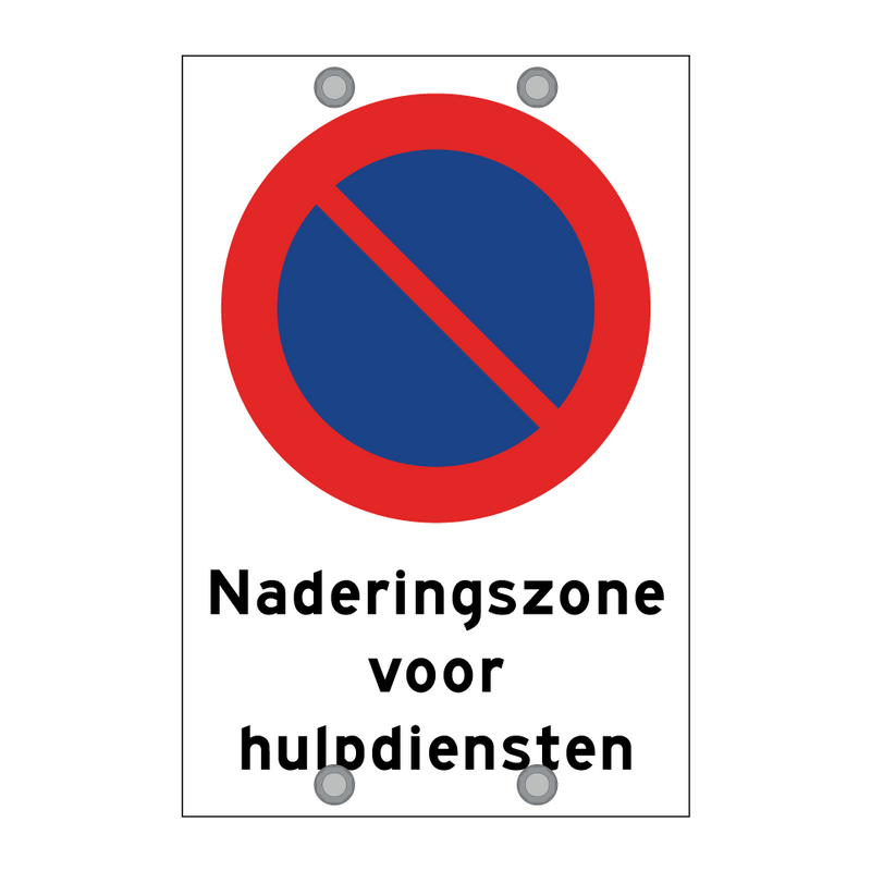 Naderingszone voor hulpdiensten & Naderingszone voor hulpdiensten & Naderingszone voor hulpdiensten