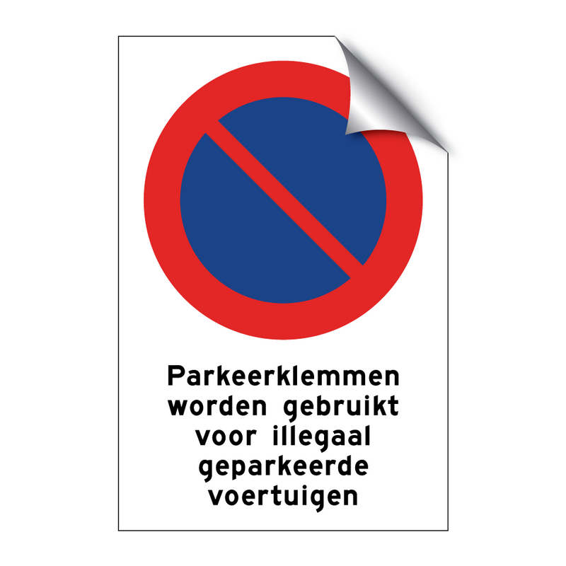 Parkeerklemmen worden gebruikt voor illegaal geparkeerde voertuigen