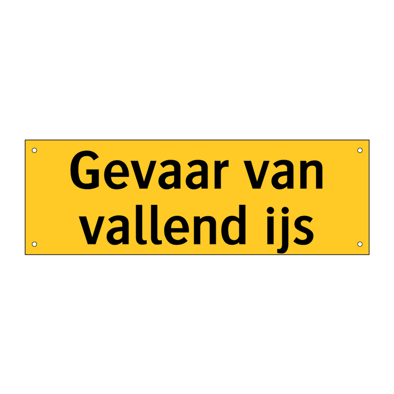 Gevaar van vallend ijs & Gevaar van vallend ijs & Gevaar van vallend ijs & Gevaar van vallend ijs