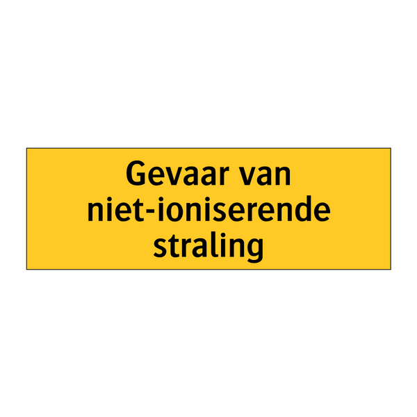 Gevaar van niet-ioniserende straling & Gevaar van niet-ioniserende straling