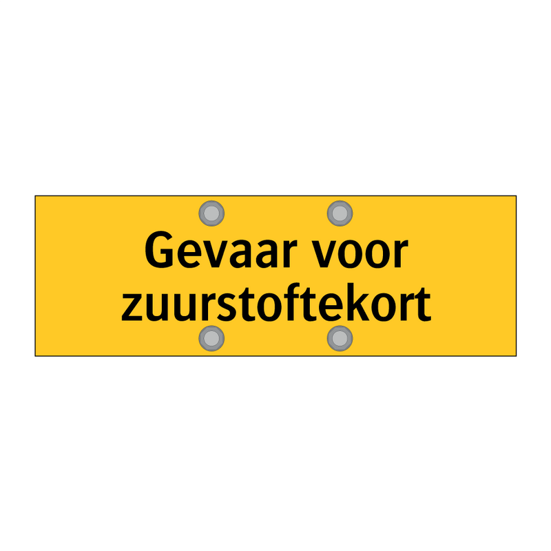 Gevaar voor zuurstoftekort & Gevaar voor zuurstoftekort & Gevaar voor zuurstoftekort