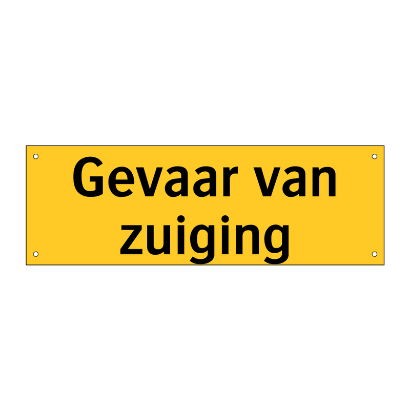 Gevaar van zuiging & Gevaar van zuiging & Gevaar van zuiging & Gevaar van zuiging