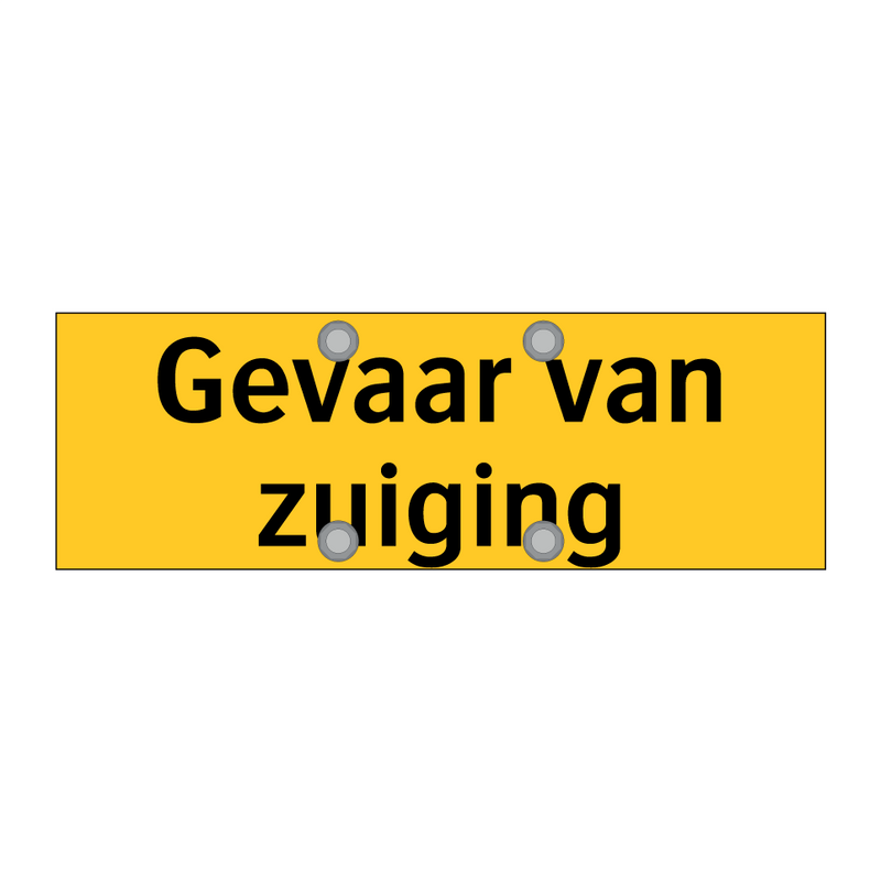 Gevaar van zuiging & Gevaar van zuiging & Gevaar van zuiging