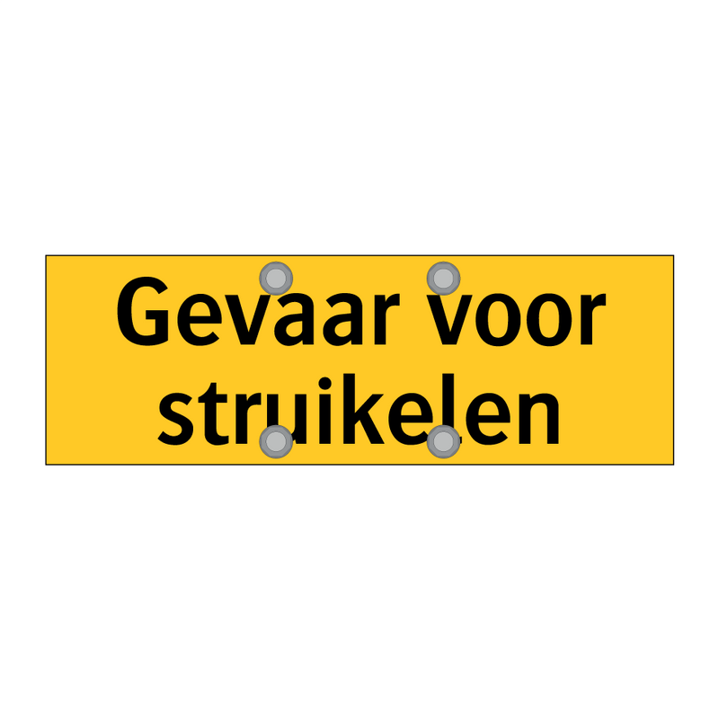 Gevaar voor struikelen & Gevaar voor struikelen & Gevaar voor struikelen