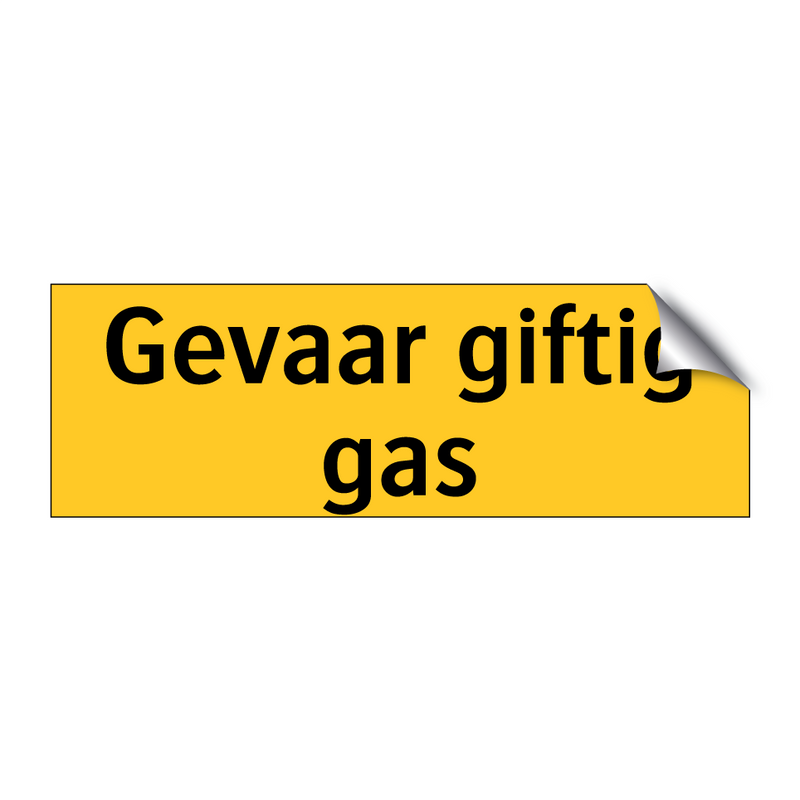 Gevaar giftig gas & Gevaar giftig gas & Gevaar giftig gas & Gevaar giftig gas