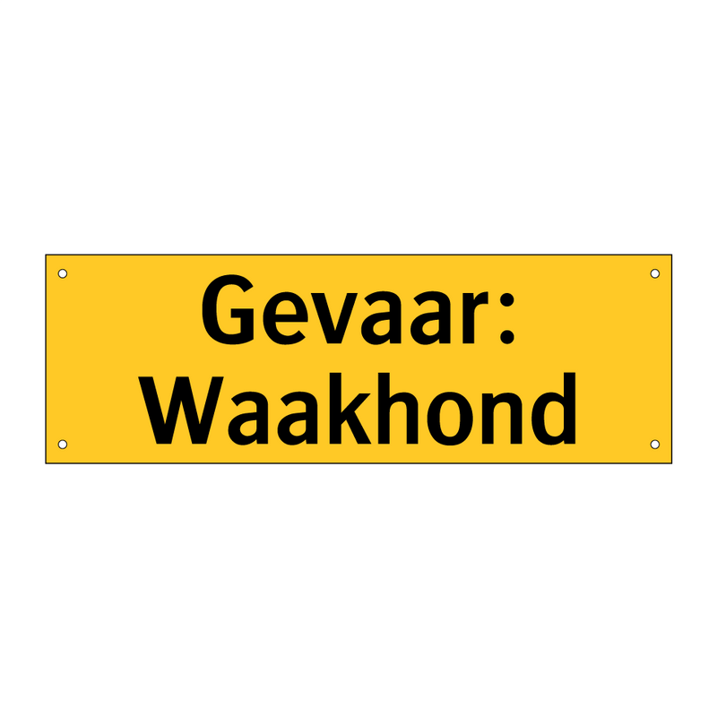 Gevaar: Waakhond & Gevaar: Waakhond & Gevaar: Waakhond & Gevaar: Waakhond & Gevaar: Waakhond