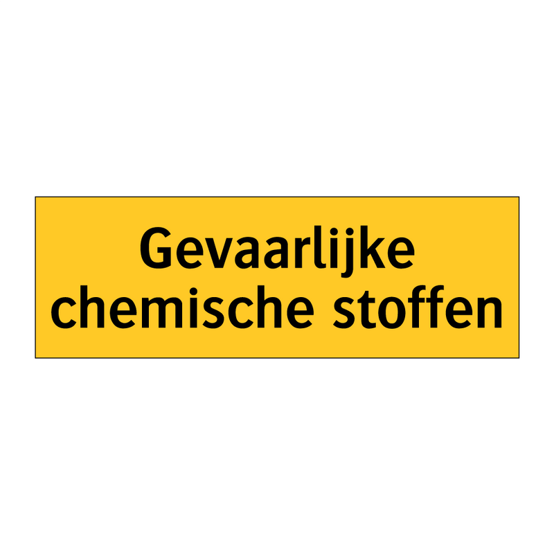 Gevaarlijke chemische stoffen & Gevaarlijke chemische stoffen & Gevaarlijke chemische stoffen