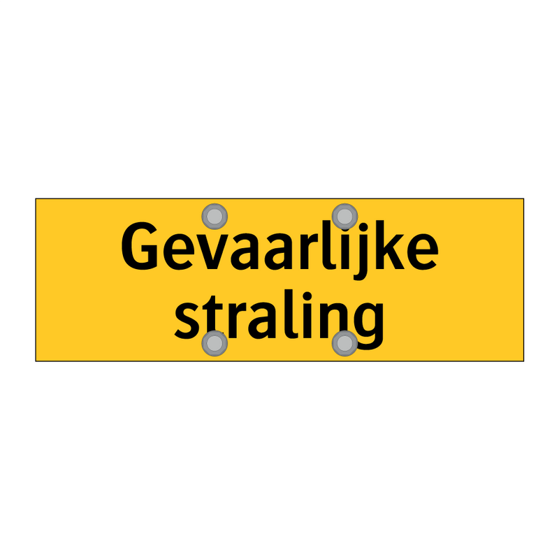 Gevaarlijke straling & Gevaarlijke straling & Gevaarlijke straling