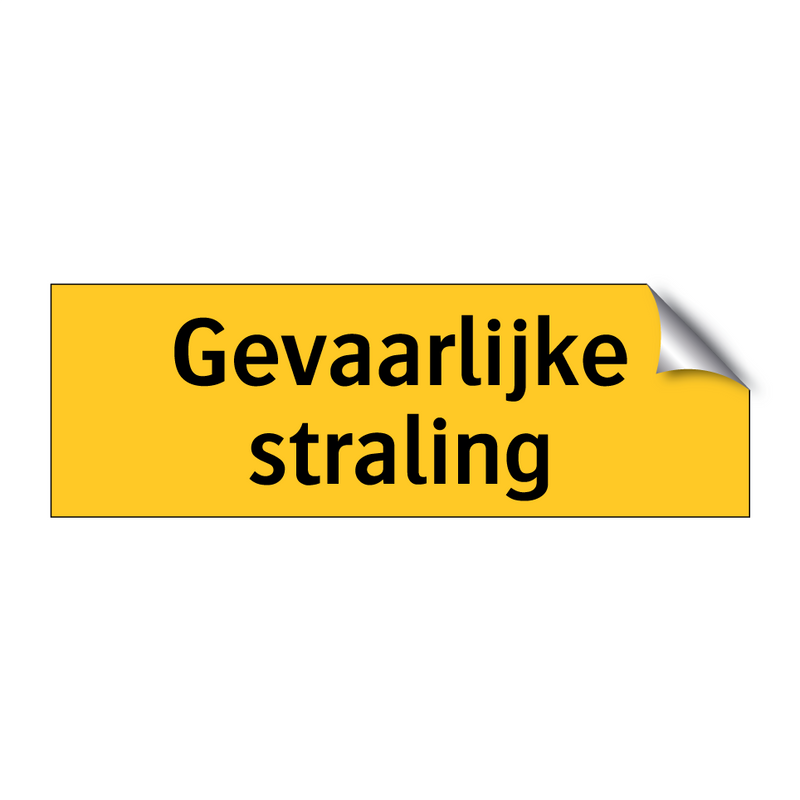 Gevaarlijke straling & Gevaarlijke straling & Gevaarlijke straling & Gevaarlijke straling