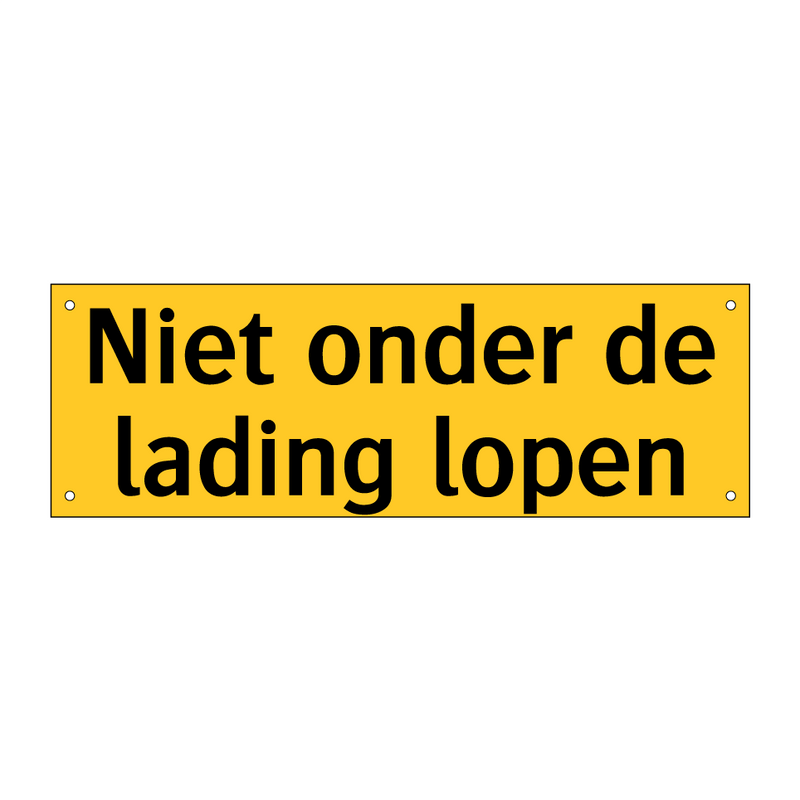 Niet onder de lading lopen & Niet onder de lading lopen & Niet onder de lading lopen