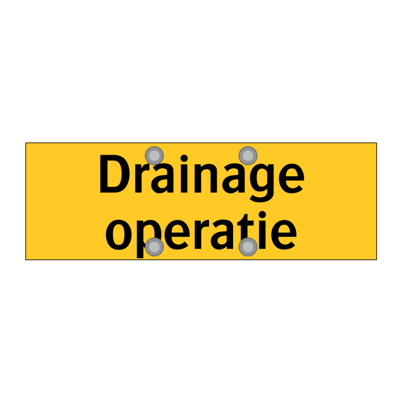 Drainage operatie