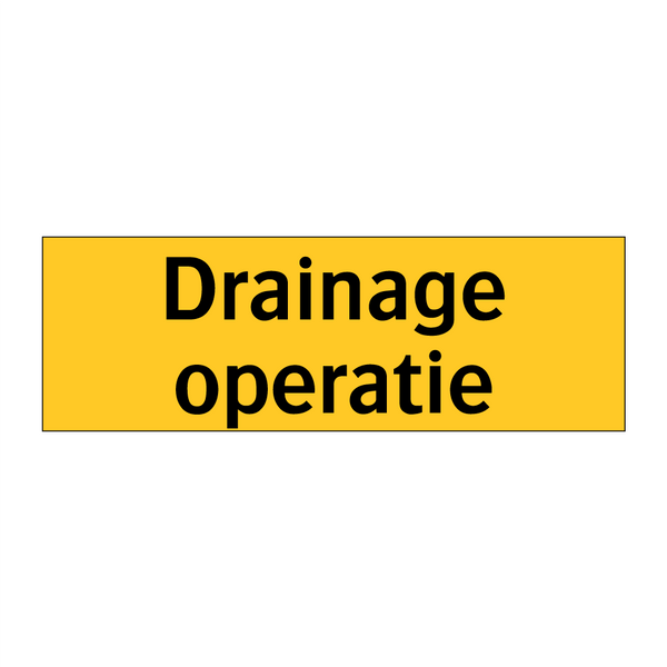 Drainage operatie & Drainage operatie & Drainage operatie & Drainage operatie & Drainage operatie