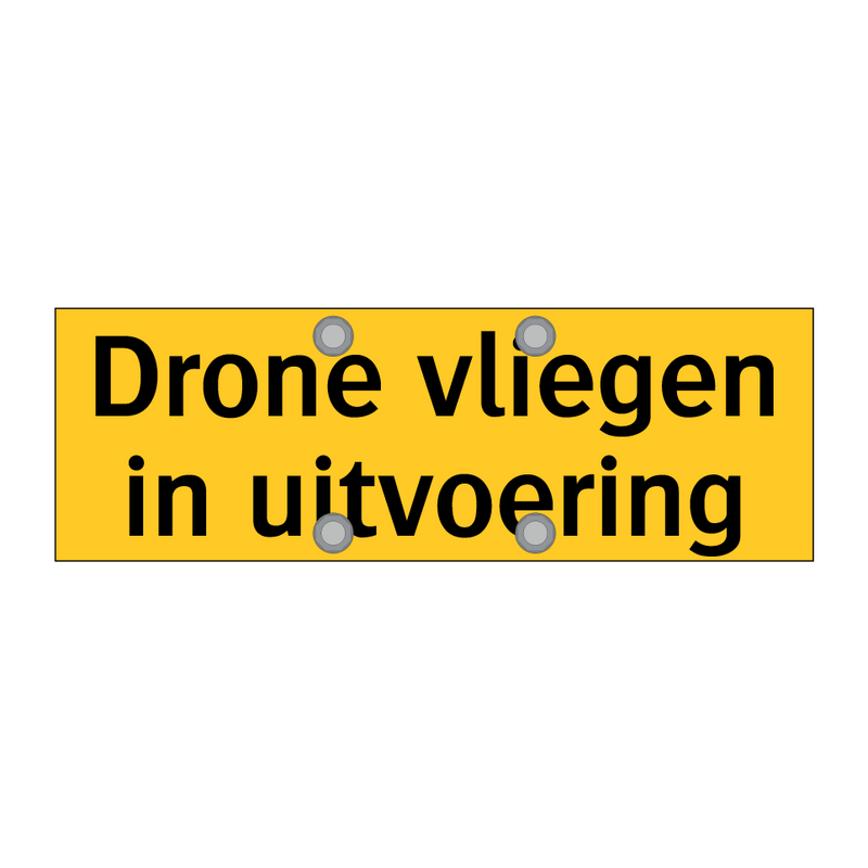 Drone vliegen in uitvoering