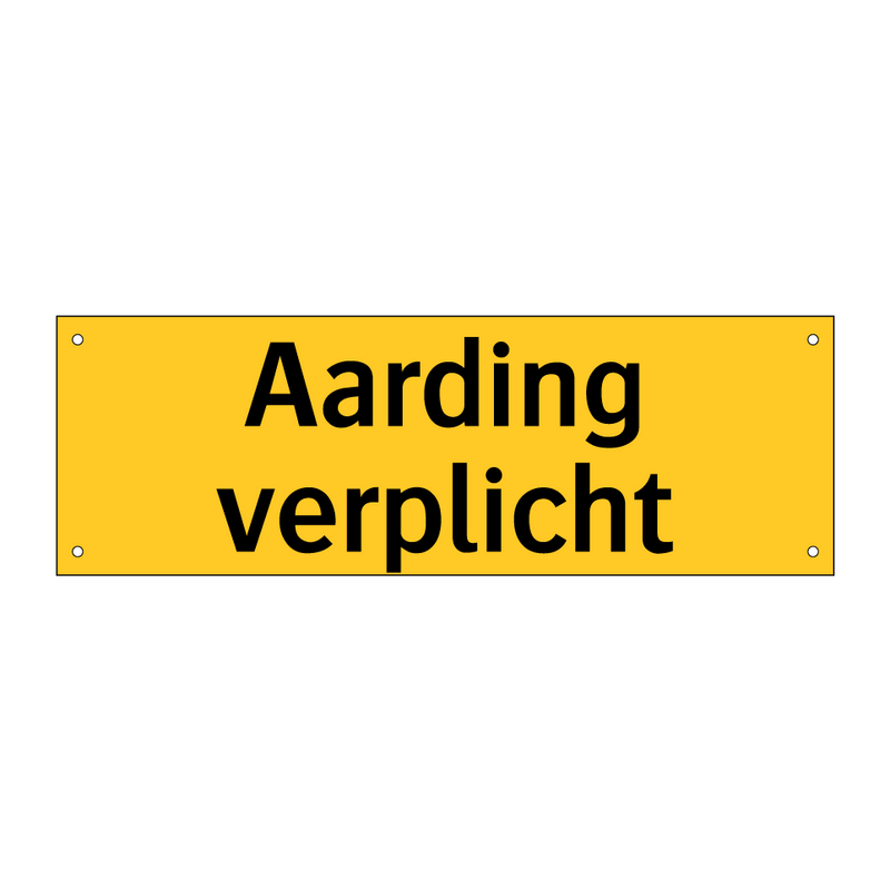 Aarding verplicht