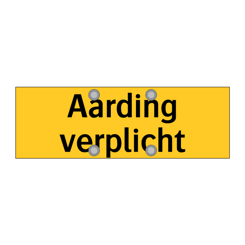 Aarding verplicht