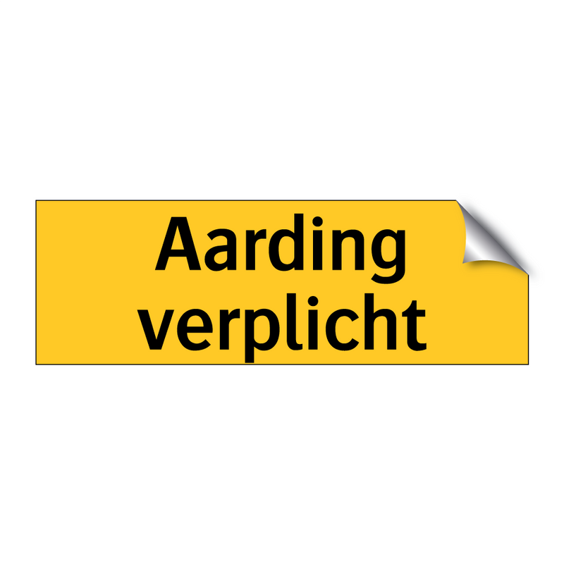 Aarding verplicht & Aarding verplicht & Aarding verplicht & Aarding verplicht