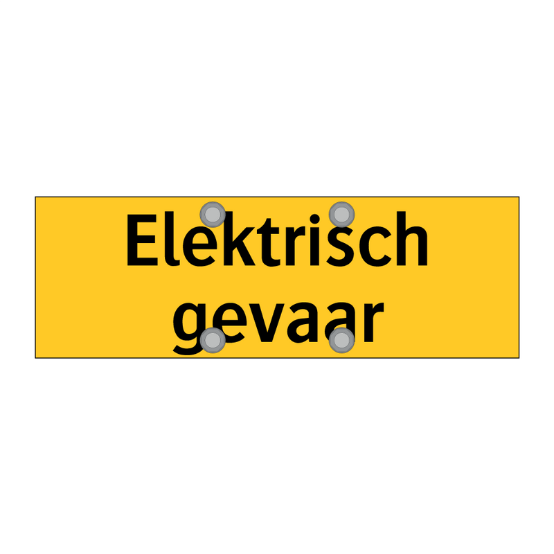 Elektrisch gevaar & Elektrisch gevaar & Elektrisch gevaar