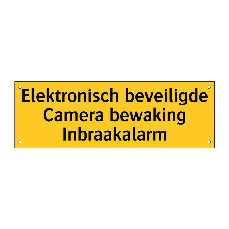 Elektronisch beveiligde Camera bewaking Inbraakalarm