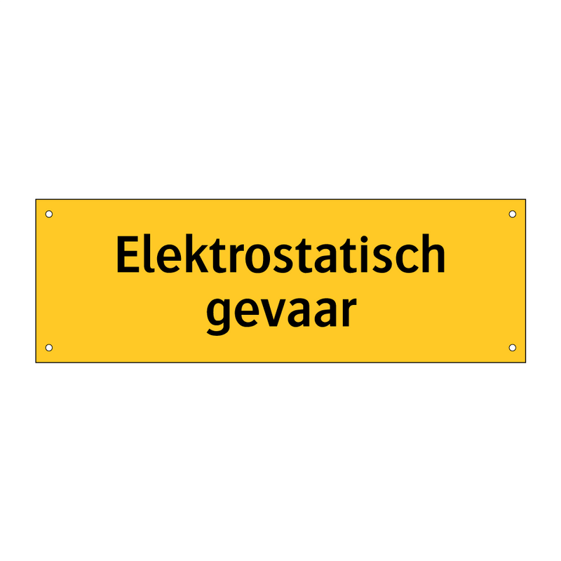 Elektrostatisch gevaar