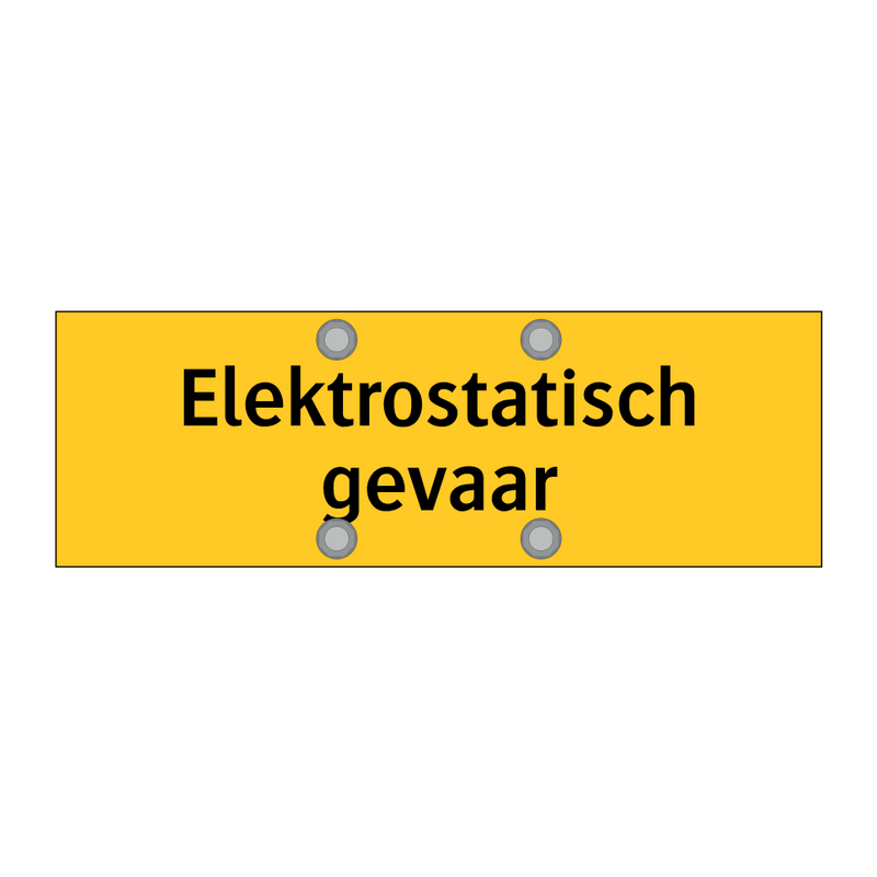 Elektrostatisch gevaar & Elektrostatisch gevaar & Elektrostatisch gevaar