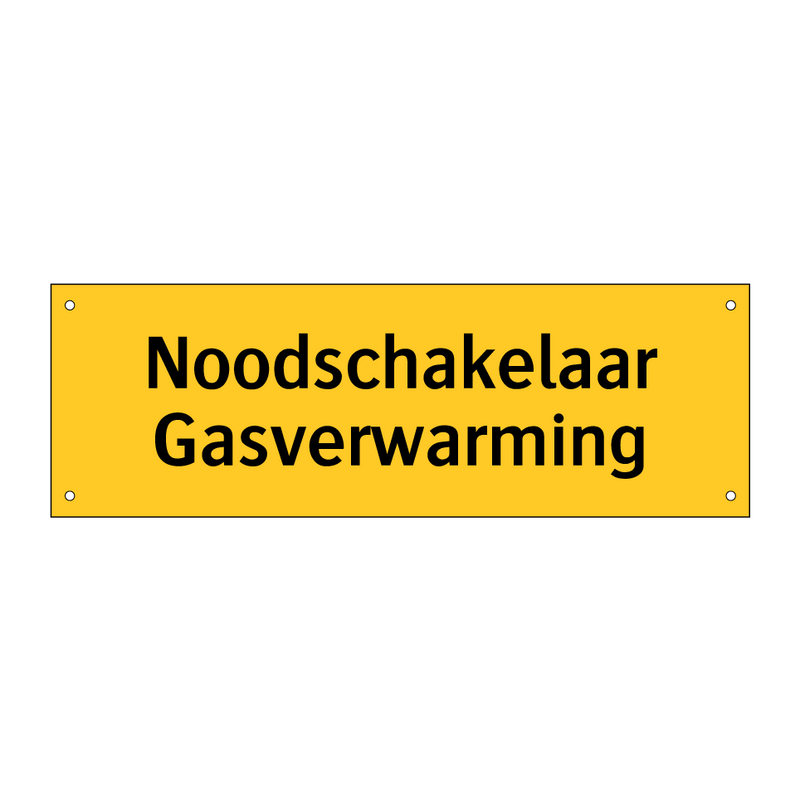 Noodschakelaar Gasverwarming & Noodschakelaar Gasverwarming & Noodschakelaar Gasverwarming