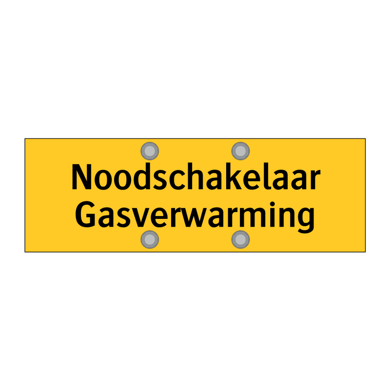 Noodschakelaar Gasverwarming & Noodschakelaar Gasverwarming & Noodschakelaar Gasverwarming