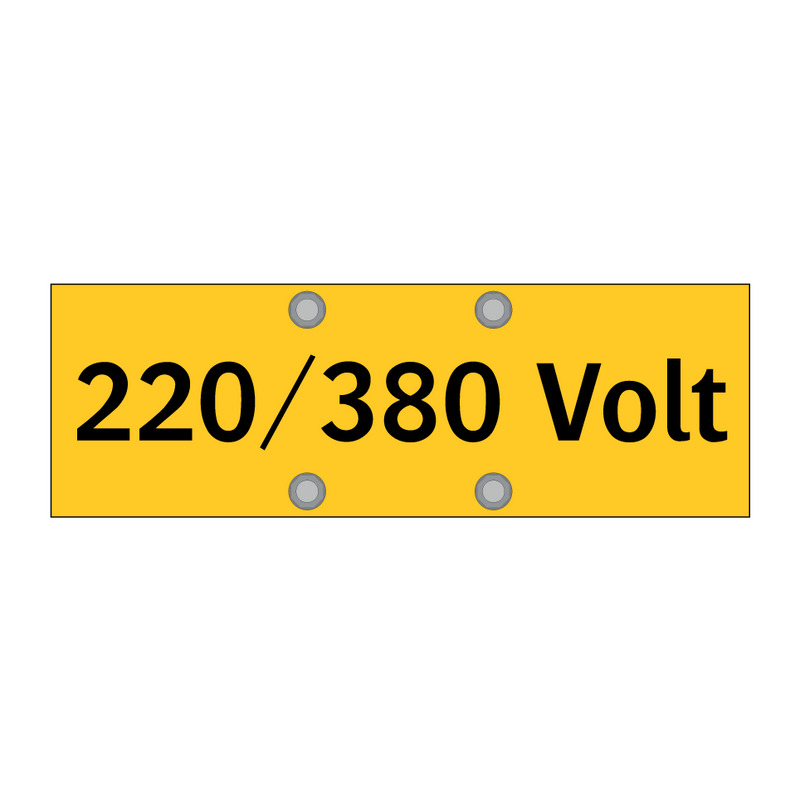 220/380 Volt & 220/380 Volt & 220/380 Volt