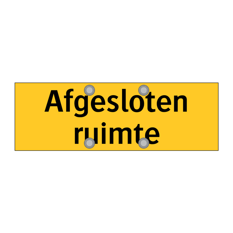 Afgesloten ruimte