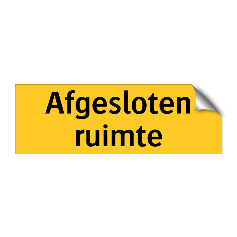 Afgesloten ruimte