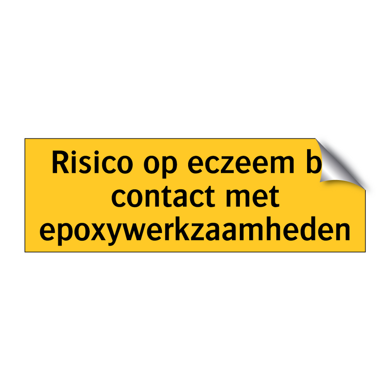 Risico op eczeem bij contact met epoxywerkzaamheden