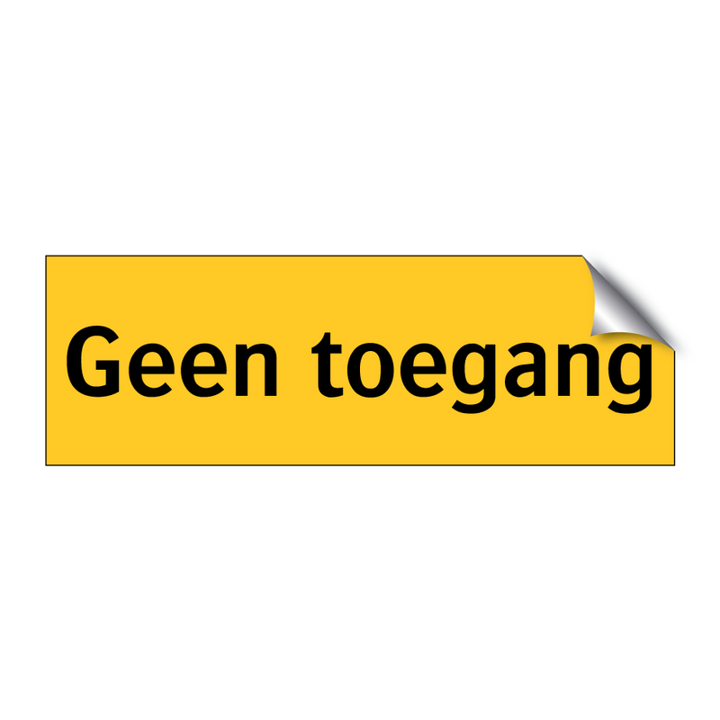 Geen toegang & Geen toegang & Geen toegang & Geen toegang