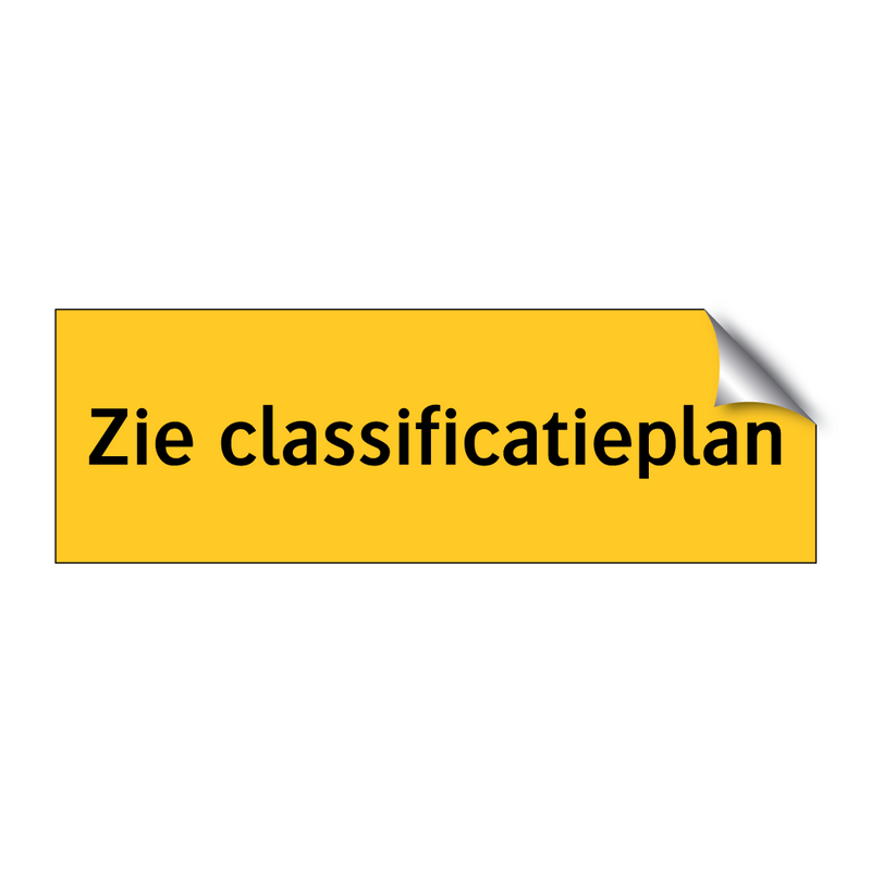 Zie classificatieplan & Zie classificatieplan & Zie classificatieplan & Zie classificatieplan