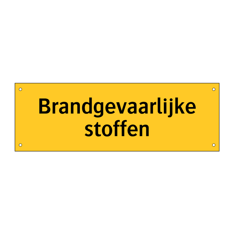 Brandgevaarlijke stoffen