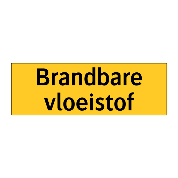 Brandbare vloeistof