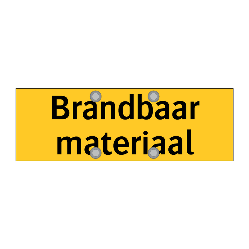 Brandbaar materiaal