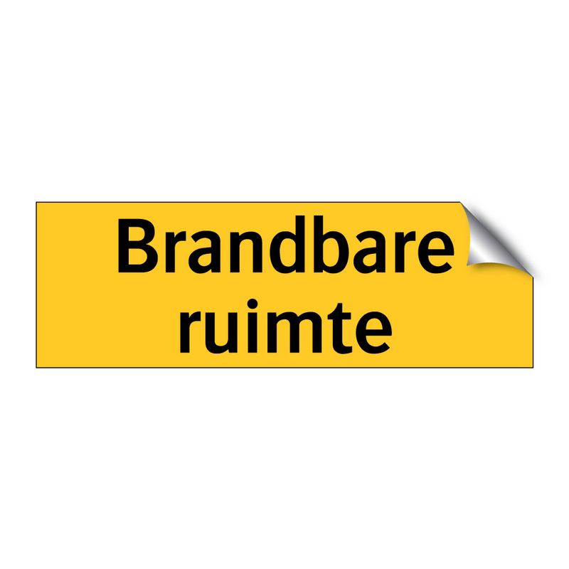 Brandbare ruimte