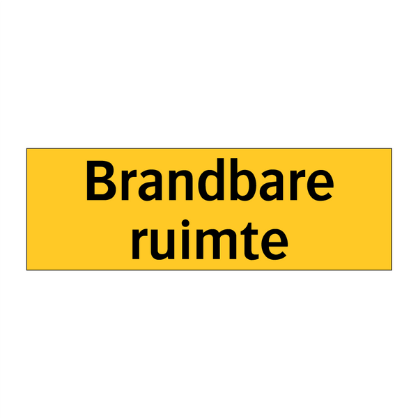 Brandbare ruimte