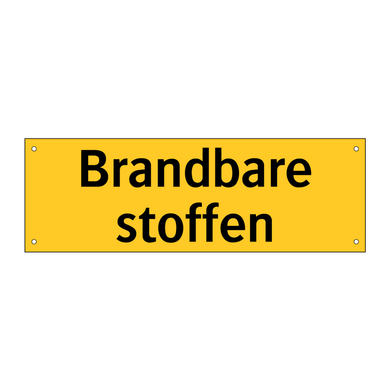 Brandbare stoffen