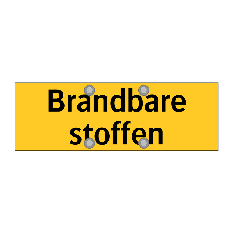 Brandbare stoffen