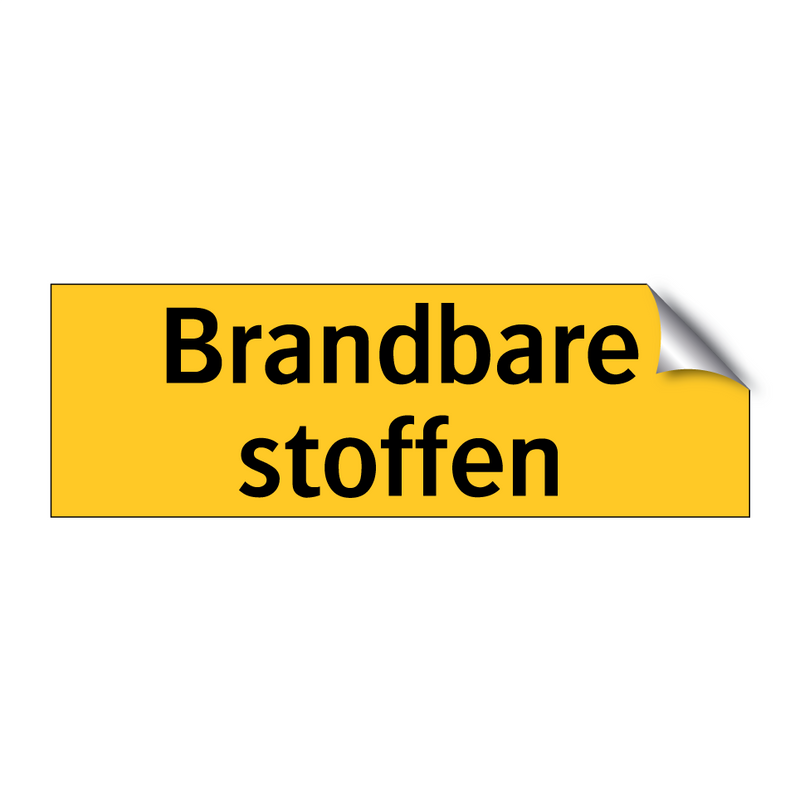 Brandbare stoffen