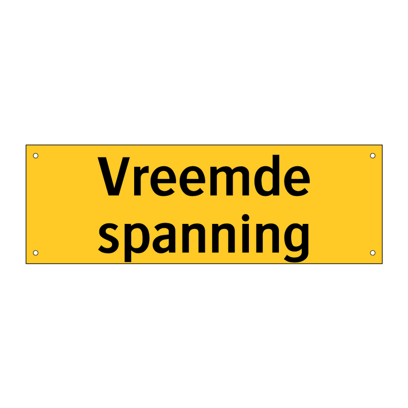 Vreemde spanning